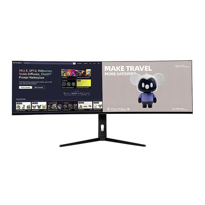 Super Wide Screen 49 Zoll Gaming Monitor 5120*1440 144hz Gekrümmter Gaming PC Monitor