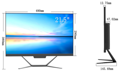 21,5 Zoll Industrie-Touchmonitor 1920x1080 250cd/m² 4ms Reaktionszeit