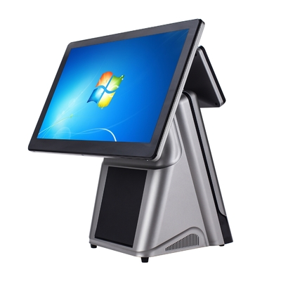 15,6 Zoll i5 8+256GB Registrierkasse POS, Windows10 kapazitiver Touchscreen POS Monitor mit eingebautem Thermodrucker für Restaurants