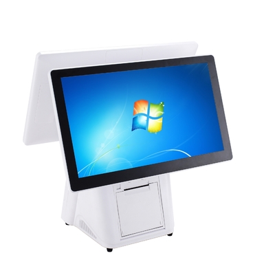 Einzelhandelsgeschäfte 10-Punkt-Kapazitiver Touchscreen Dual-Screen Android/Win POS-Terminal Monitor mit Thermobondrucker